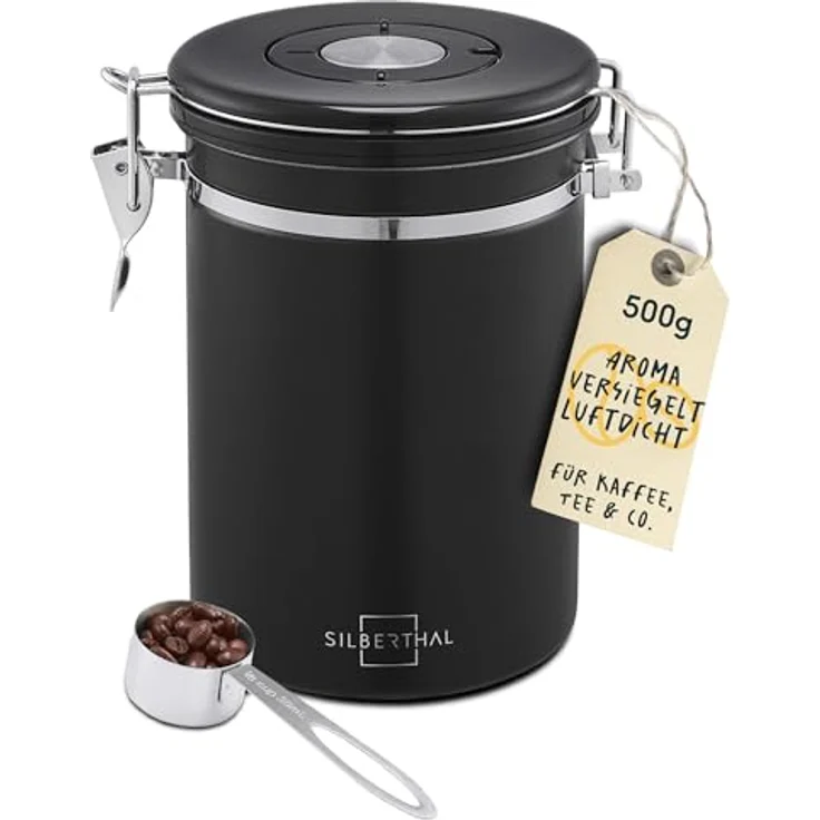 SILBERTHAL Kaffeedose 500g luftdicht, Edelstahl, (1-tlg) – Bild 1
