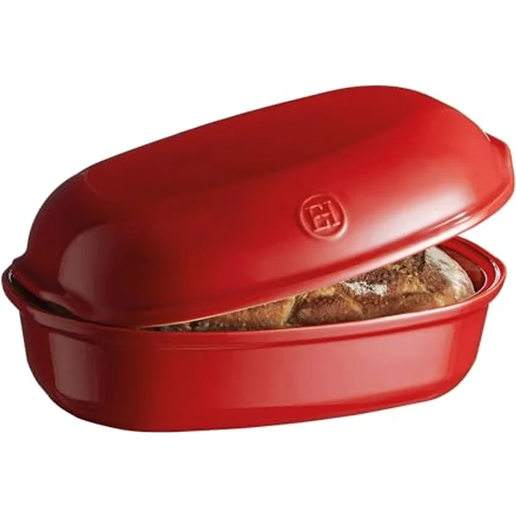 Emile Henry EH509501 Brot, Keramik, handgefertigt Rot Grand Cru – Bild 4