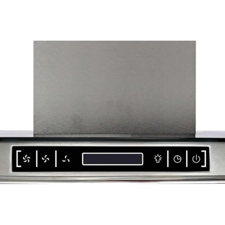 vidaXL Dunstabzugshaube Edelstahl Wandhaube, LCD mit 3 Geschwindigkeiten und LED-Beleuchtung, silber – Bild 3
