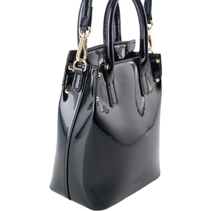 Seidenfelt Grenaa Handtasche, Damen, 21 cm, Schwarz – Bild 4