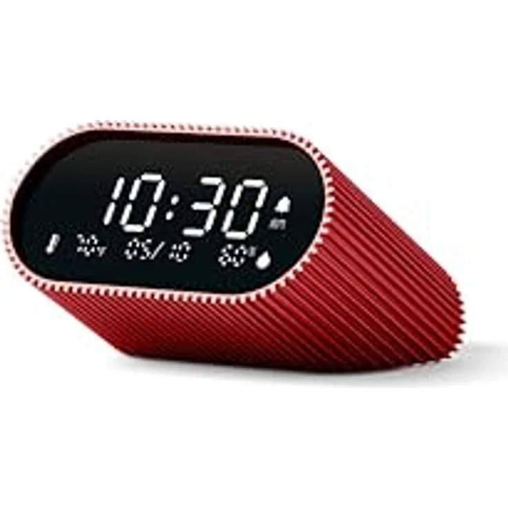 Lexon Ray Clock, LCD-Wecker aus Aluminium und ABS mit Temperatur- und Luftfeuchtigkeitsanzeige, Infrarot-Bewegungssensor, personalisierbaren Klängen, schwarz – Bild 8