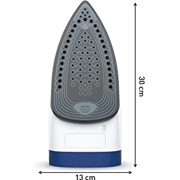 Tefal FV2838 Express Steam Dampfbügeleisen, 2400 W, 40 g-min Dampf, Dampfstoß 180 g-min, Keramiksohle, blau – Bild 2