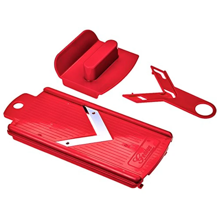Genius Gemüse-und Obstschneider, Kunststoff, rot, 22.2 x 10 x 8.2 cm – Bild 5