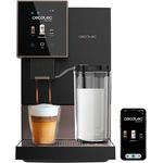 Cecotec Compactccino Connected, Superautomatische Kaffeemaschine mit Wifi, 1350W, 19 Bar, TFT-Display, Mahlwerk, 400 ml Milchtank, Schwarz-Rosa