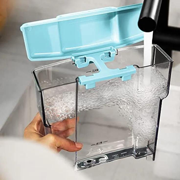 Cecotec Express Power Espresso 20 Tradizionale Light Blue, 1350 W, Espresso und Cappucicno, 20 Bars und Thermoblock, Verdampfer, Manometer, Vintage-Design, Fassungsvermögen 1,5 Liter, Hellblau – Bild 4