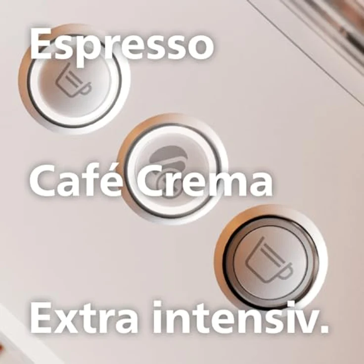 PHILIPS baristina Espressomaschine Bean swap BAR320/00, Mahlwerk für ganze Bohnen, doppelter Bohnenbehälter, 16 bar Pumpendruck, naturweiß – Bild 7