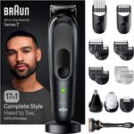 Braun Haarschneider All-In-One Styling Set MGK7491, 17-in-1 Barttrimmer, Wasserdicht