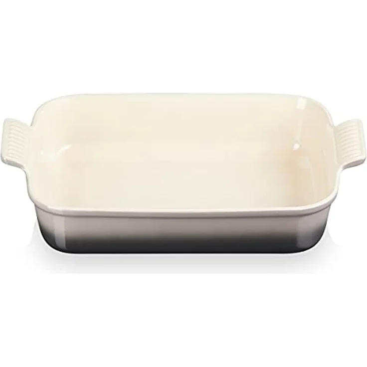 Le Creuset Rechteckige Auflaufform Tradition aus Steinzeug, 32 cm, 2.31 kg, Flint, 71102324440001 – Bild 3
