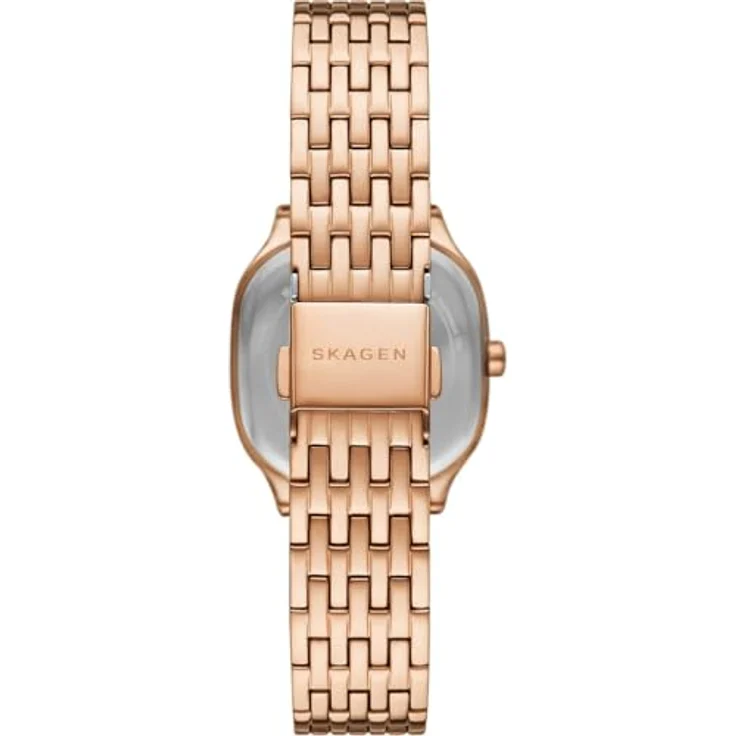Skagen Damen Analog Quarz Uhr mit Edelstahl Armband SKW3166, 28-mm-Gehäuse, roségoldfarbenes Zifferblatt – Bild 2