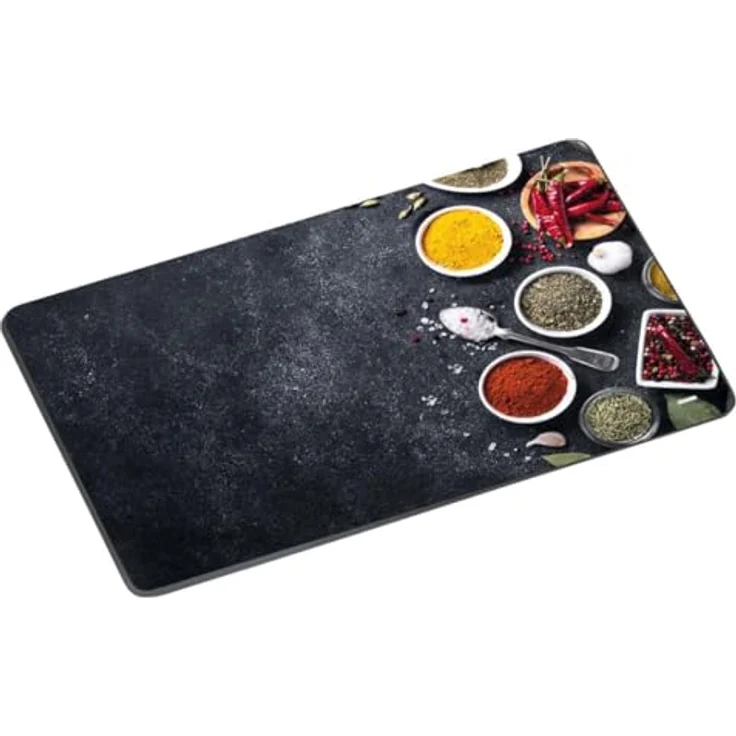 KESPER 36362 Glas-Schneideplatte 29,5 x 19 cm Motiv SPICES – Bild 1