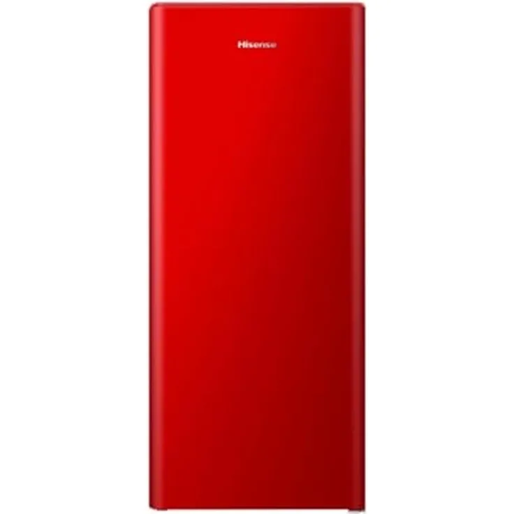 Hisense RR220D4BRE - Kühlschrank mit einer Tür, 165 l Fassungsvermögen, Weinregal, Rot