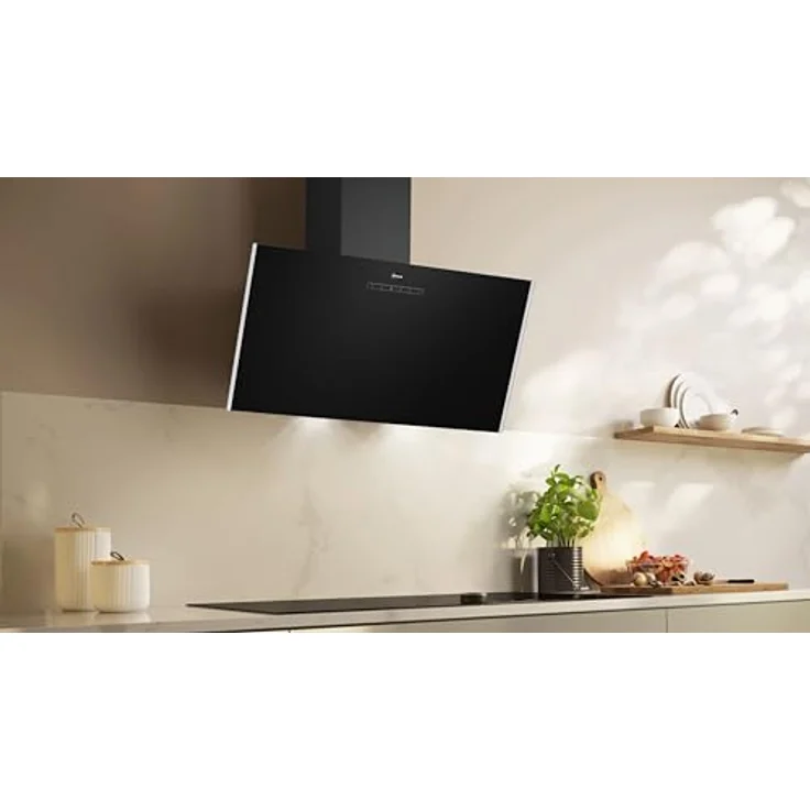D83IDK1S0, Wandesse, N30, Breite 80 cm, Klarglas schwarz bedruckt, Touch Control, Intensivstufe, leiser Motor, LED Licht – Bild 2