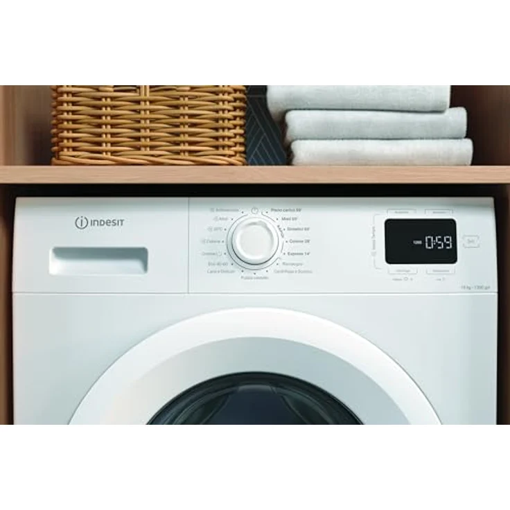 Indesit IM 1072 My Time IT – Waschmaschine 10 kg, Frontlader, 1200 U/min, Dampf und AquaFlex, schmutzabweisend, 84,5 x 60 x 58 cm – Bild 5