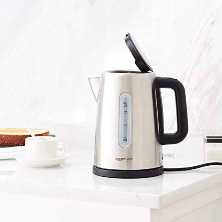 AmazonBasics tragbarer Edelstahl-Wasserkocher - 1,7 l, silber – Bild 7