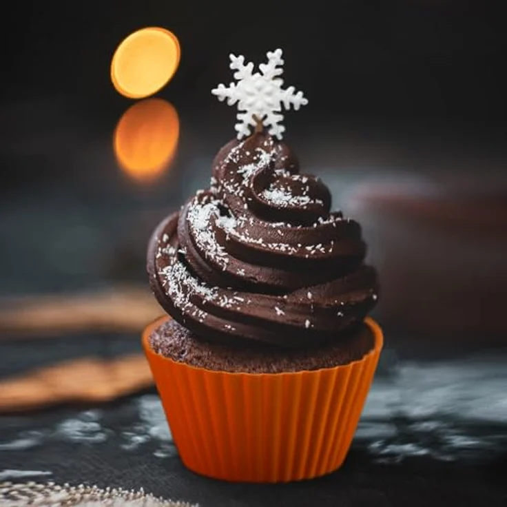 PRECORN Cupcake-Formen Förmchen 24er-Set: Wiederverwendbare Silikon Backformen Muffinformen Muffinförmchen 6 Farben für köstliche Muffins & mehr! BPA-frei, hitzebeständig – Bild 2