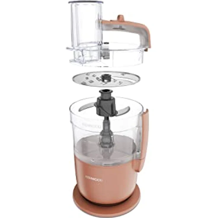 Kenwood MultiPro Go FDP22.​130RD, Küchenmaschine, Hacken, Schneiden, Reiben, Reduzieren in Püree und Kneten, 360° Express Serve, Schüssel 1,3 l, Knetklingen, 4 mm Scheibe, 650 W, Tonrot – Bild 4