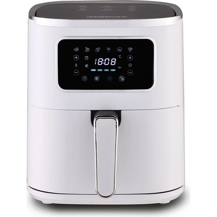 Heinrich's Frytkownica beztuszczowa "s hfr 8216 biaa, Luftfritteuse mit 1450 W Leistung, 8 Programmen, 5 L Fassungsvermögen - Weiss