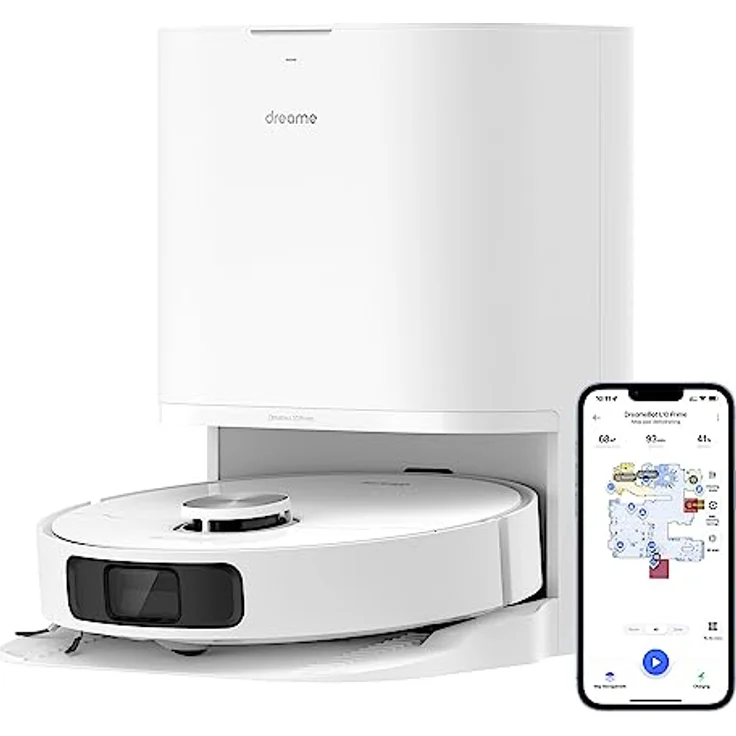 Dreame L10 Prime Saugroboter und Wischroboter mit Automatischer Waschstation von Wischpads, 7mm Mopanhebung, LDS Navigation, 4000Pa Saugleistung, 3D Mapping, WiFi/APP/Alexa – Bild 1