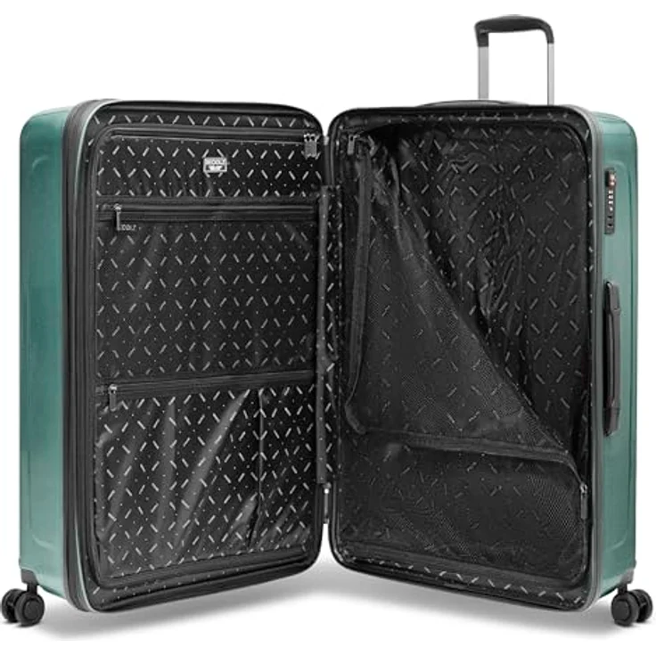 REDOLZ sehr großer Hartschalen L+ Trolley | 52 x 34 x 77 cm | mit Dehnfalte von 123 auf 140 Liter erweiterbar | Ultra-leicht Polypropylen, 4-Doppelrollen & TSA | nur 4,4 kg – Bild 4