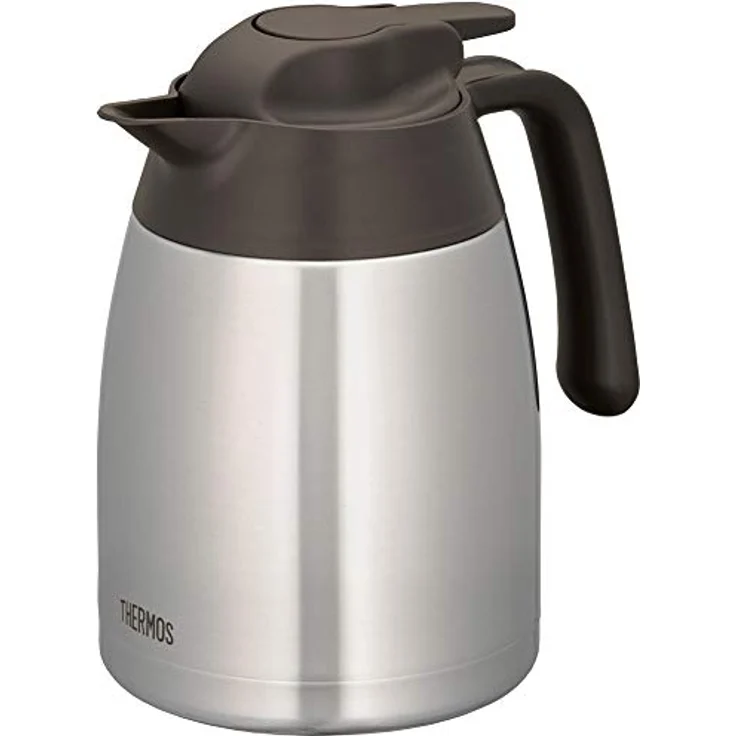 THERMOS 4026.205.100 Thermoskanne THV, Edelstahl mattiert 1,0 l, 12 Stunden heiß, 24 Stunden kalt, zerlegbarer Verschluss, BPA-Frei – Bild 2