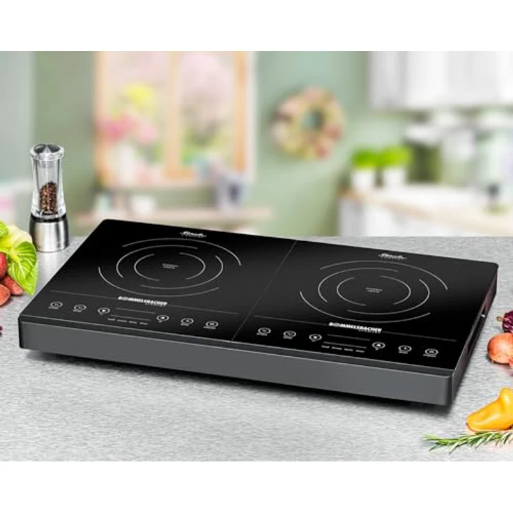 Rommelsbacher DOPPELKOCHPLATTE CT 3402/IN Induktion, Glaskeramik, 10 Leistungs- und Temperaturstufen, LED Display, 2 Kochzonen bis 230 mm Ø – Bild 2