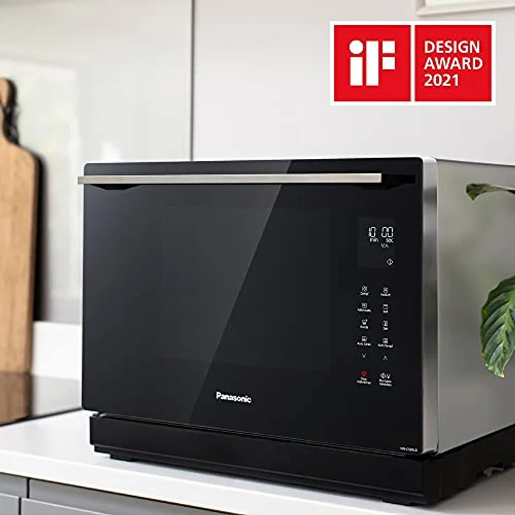 Panasonic NN-CS89LBGPG 4in1 Kombi Mikrowelle Dampfbackofen mit Grill, Standgerät, 1000 Watt, 31 Liter Garraum, Schwarz-Edelstahl – Bild 2