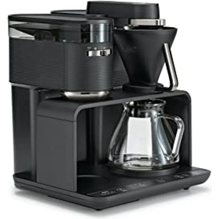 Melitta EPOS Filterkaffeemaschine mit Mahlwerk in Schwarz-Silber – Bild 2