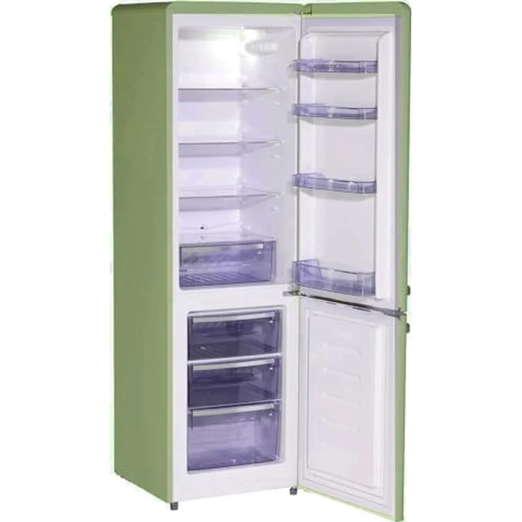 SCHOEPF Kühl- Gefrierkombination Retro RKG265SG / EEK: E/Grün / 249L - Preisvergleich – Bild 3
