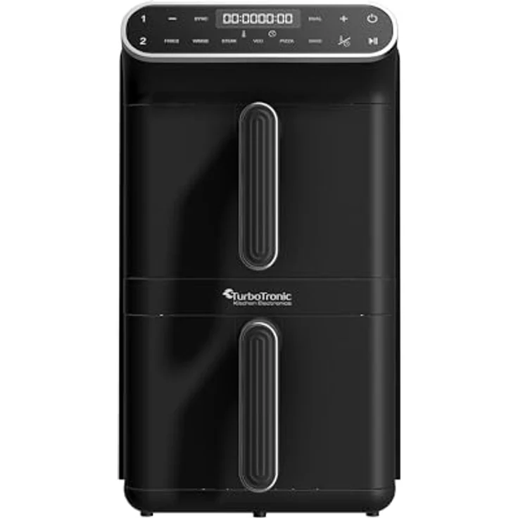 TurboTronic by Z-Line Heißluftfritteuse AF500D, 2460 W, 11 Liter Gesamtvolumen, Rapid Air-Technologie, fettarmes Frittieren ohne Öl – Bild 2