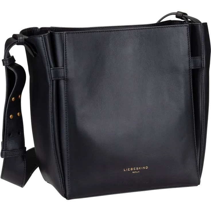 Liebeskind Berlin Umhängetasche Hilla 2149125, Crossbody Bag aus Schafsleder, schwarz