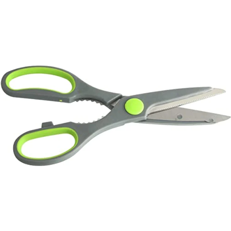 FACKELMANN Superschere mit Öffner Nirosta-Praktika 21cm in grau-grün-Silber, Klinge: Edelstahl, ca – Bild 7