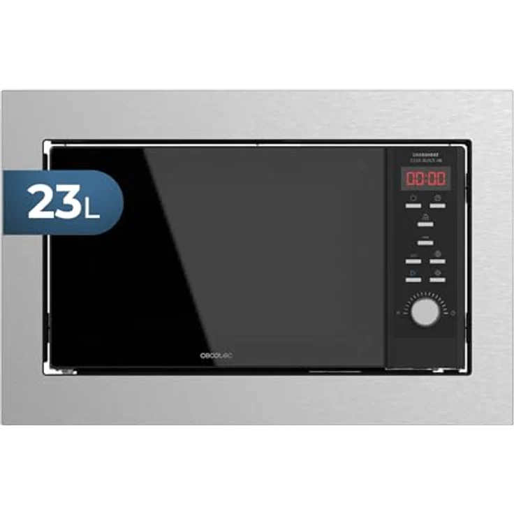 Cecotec Digital GrandHeat 2350 Mikrowelle mit Grill, Einbaugerät, 900 Watt, 23 Liter Garraum, silber, Edelstahl – Bild 2