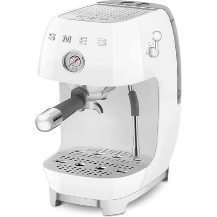 Smeg ECF03WHEU, Premium Siebträgermaschine im 50’s Style, weiß, mit Cold-Brew-Funktion und 15bar Pumpendruck – Bild 7