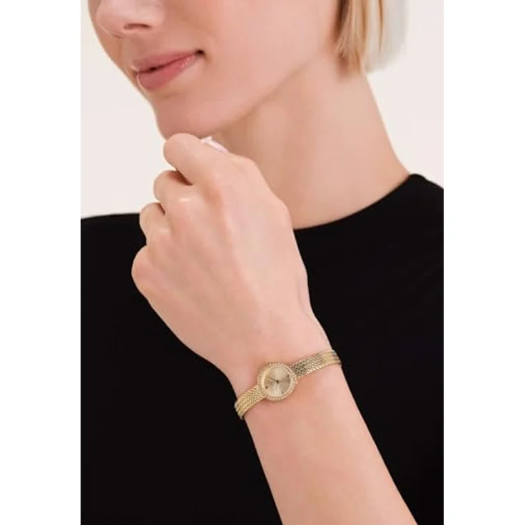 Rosefield Mini Small Edit Gold, Armbanduhr für Frauen, wasserdicht bis 3 ATM – Bild 3