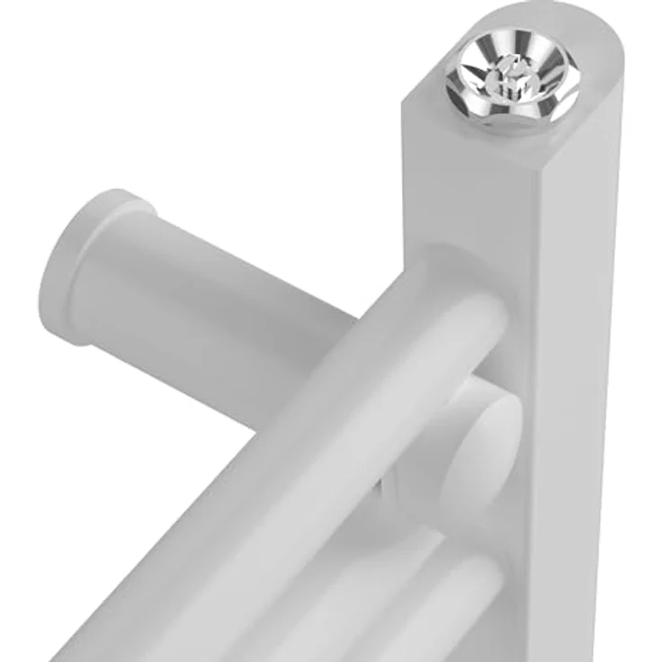 Neu.Haus Handtuchheizkörper Voss 140x40 cm, Weiss, Platzsparendes Design, Heizleistung 485 W, Schnelle Wandmontage – Bild 7