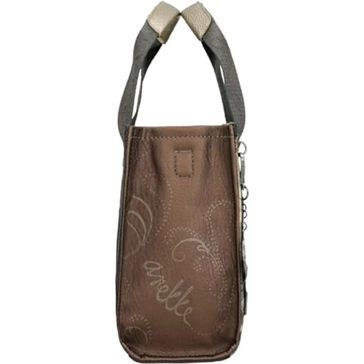 Anekke Manifesto Shopper Tasche, Mehrfarbig, 26 cm x 11 cm x 20 cm, 100% Polyurethan, grau – Bild 6
