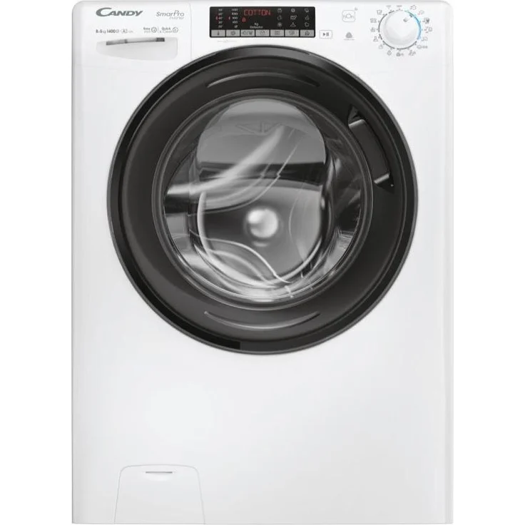 Candy CSOW 4856TWMB6-S, Waschtrockner Freistehend in Weiß, 8 kg Wasch- und 5 kg Trockenkapazität, 1400 U/min, Energieeffizienzklasse A/D, Mix Power System