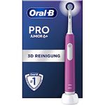 Oral-B Pro Junior Elektrische Zahnbürste/Electric Toothbrush für Kinder ab 6 Jahren, Drucksensor, 3 Putzmodi inkl. Sensitiv für Zahnpflege, weiche Borsten & Timer, Designed by Braun, lila