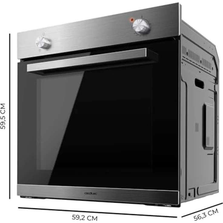 Cecotec Einbaubackofen Bolero Hexa C126000B, 77L, 2800 W, Dampfgaren und -reinigung, Ventilator, Edelstahl-Details – Bild 2