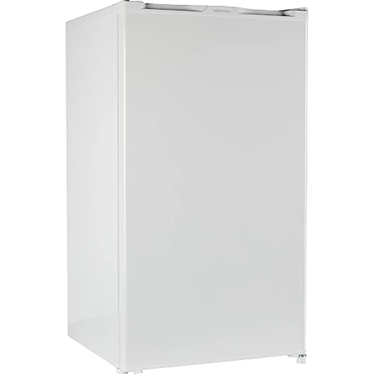 MEDION Kühlschrank mit Eiswürfelfach (90L Gesamt-Nutzinhalt 80L Kühlteil 10L Eiswürfelfach, transparente Gemüseschublade, freistehend, wechselbarer Türanschlag, höhenverstellbare Füße, MD37690) – Bild 5