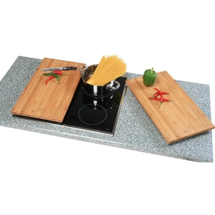 Kesper Schneidebrett Abdeckplatte aus Bambusholz, ca. 50 x 28 x 4 cm – Bild 2