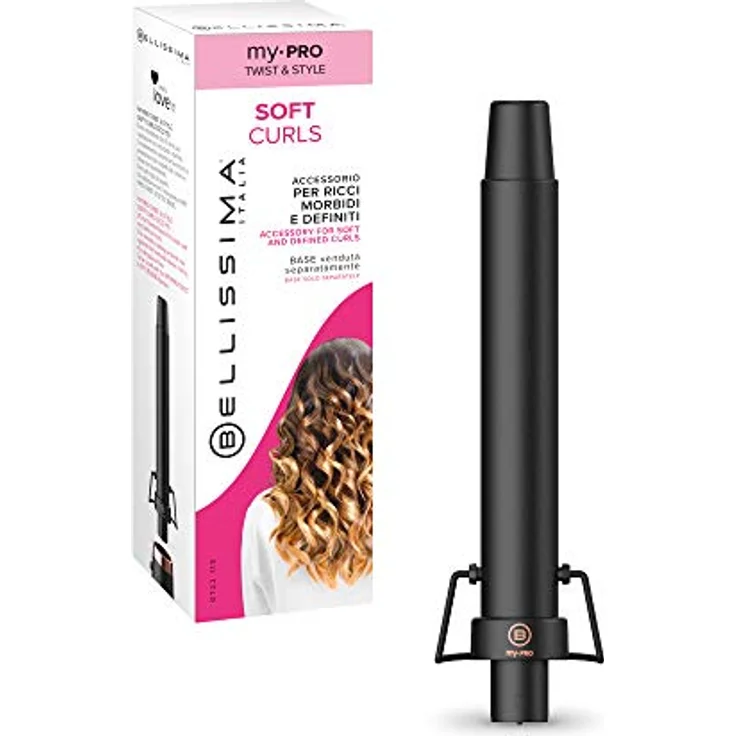 Bellissima My Pro GT22 110 Lockenstab Soft Curls für Kombi-Haarstyler My Pro Twist & Style, Aufsatz mit Durchmesser von 25 mm, mit Keramikbeschichtung, Temperatur 185 °C – Bild 1
