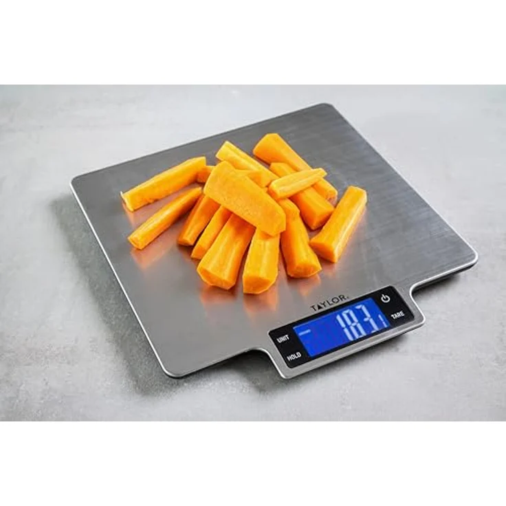 Taylor TYPSCALE10HP Pro Large Platform Kitchen Scales with Tare in Gift Box, Stainless Steel – Bild 6