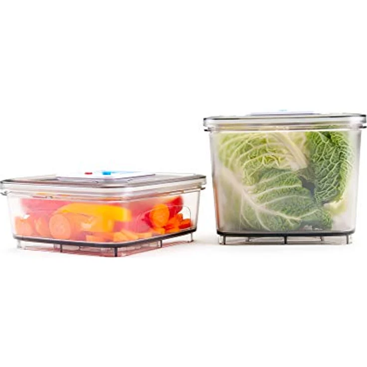 Gastroback 46111 Vakuumier-Behälterset 2 TLG. (eckig), 1,0 Liter (18 x 18 x 8, 2,8 Liter (18 x 18 x 15,5 cm), Kunststoff, sonstige – Bild 4