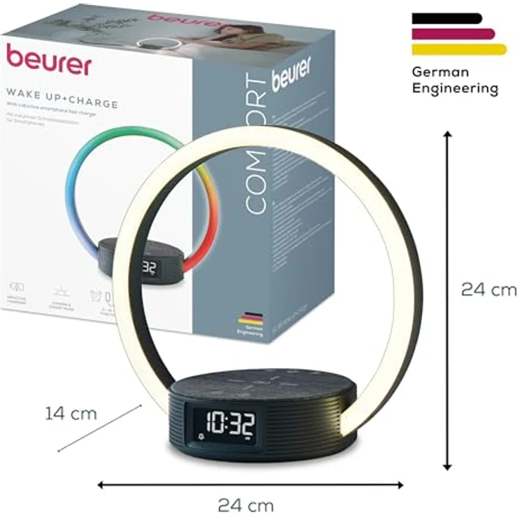Beurer WL 65, Lichtwecker mit Sonnenaufgangssimulation, induktiver Ladestation und 6 Melodien – Bild 6
