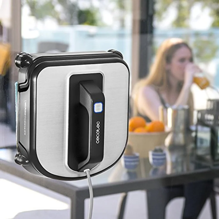 Cecotec Conga WinRobot Excellence 970 Vollautomatischer Universell Einsetzbarer Fensterreinigungsroboter 4 Putzmodi 5 Potenzen 75W – Bild 2