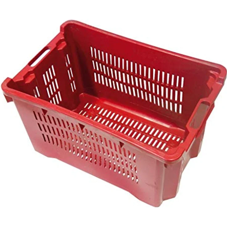 CIS sodipa 07656 zusammensteckbar Kiste, Kunststoffkorb mit Löchern, 40 L, 56 x 35 x 40 cm