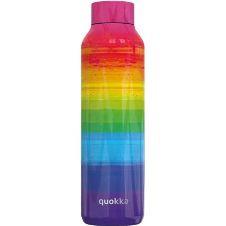 Quokka SOLID LGTBIQ+ PRIDE Thermosflasche aus Edelstahl, 630 ml mit doppelwandiger Vakuumisolierung, BPA-frei und anti-leak Verschluss