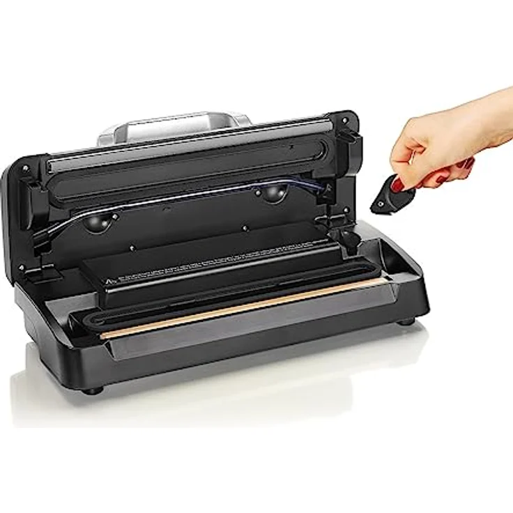 LAICA VT3119 Vakuumiergerät für Lebensmittel, automatisch, 12 l-min, Doppeldichtung, 1 Rolle Vakuumbeutel im Lieferumfang enthalten, Verwendung mit Behälter. – Bild 9