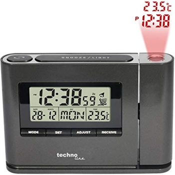Technoline Projektionswecker WT 519, Funkuhr mit Innentemperatur